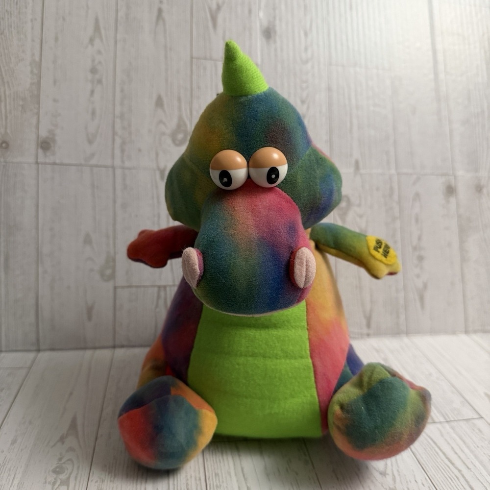 1998 WORKS Gemmy Animated Dancing Dragon Light Up Feeling‎ Hot Song Vintage